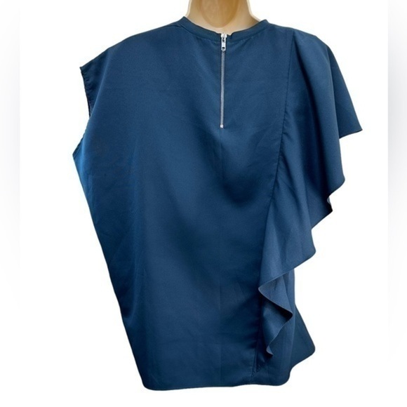 Blaque Label Blue ruffled Top - Picture 4 of 4